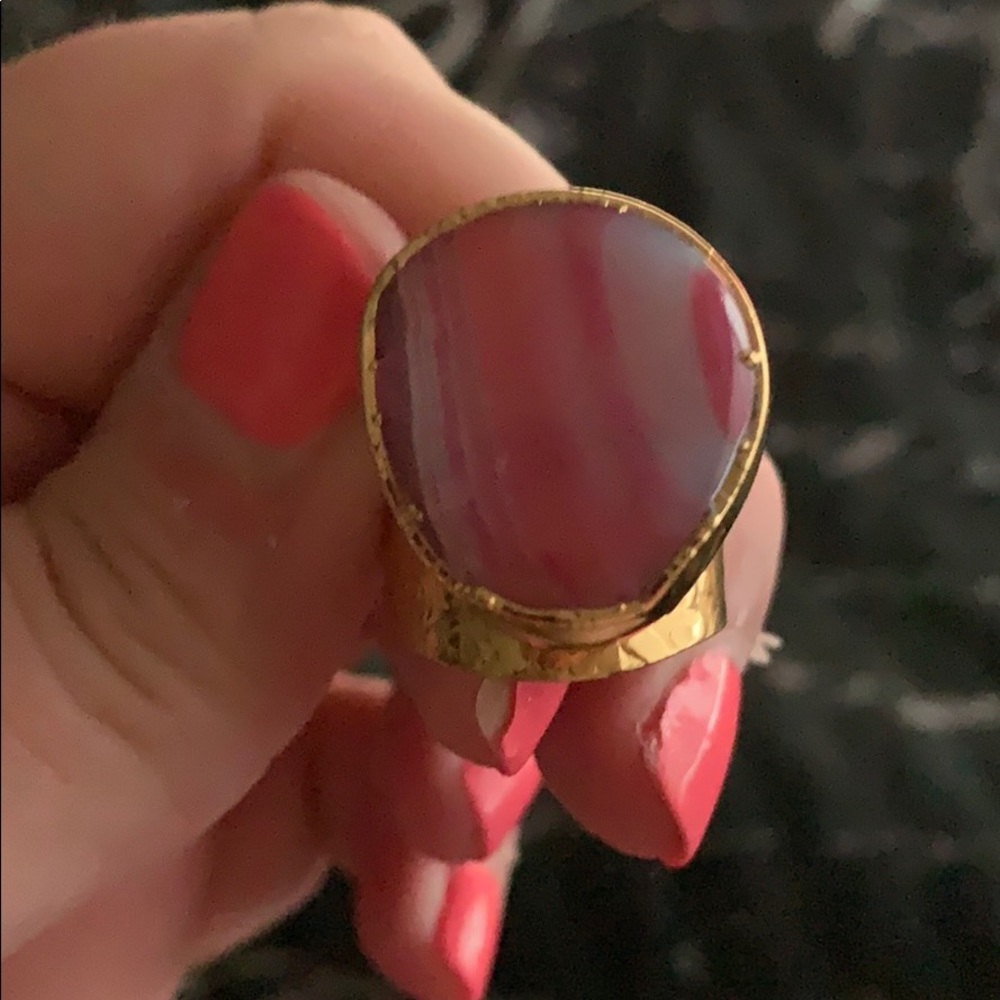 Adjustable Cigar Band , Candy cane color ring